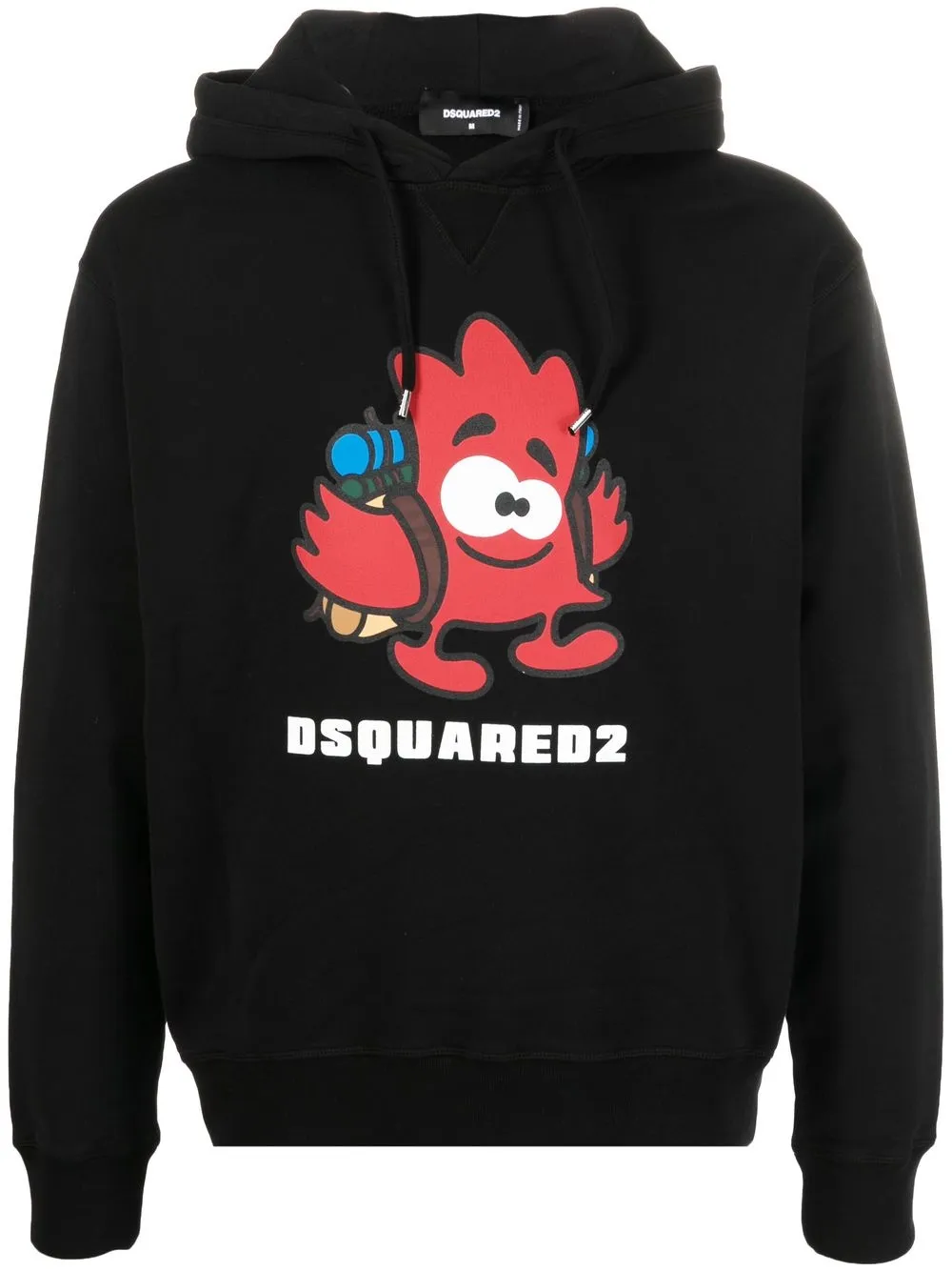 

Худи с логотипом DSQUARED2, черный