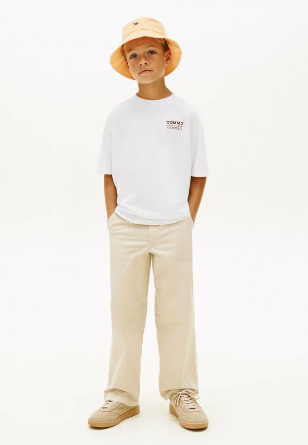 Футболка с графическим принтом на спине и круглым вырезом Tommy Hilfiger, White