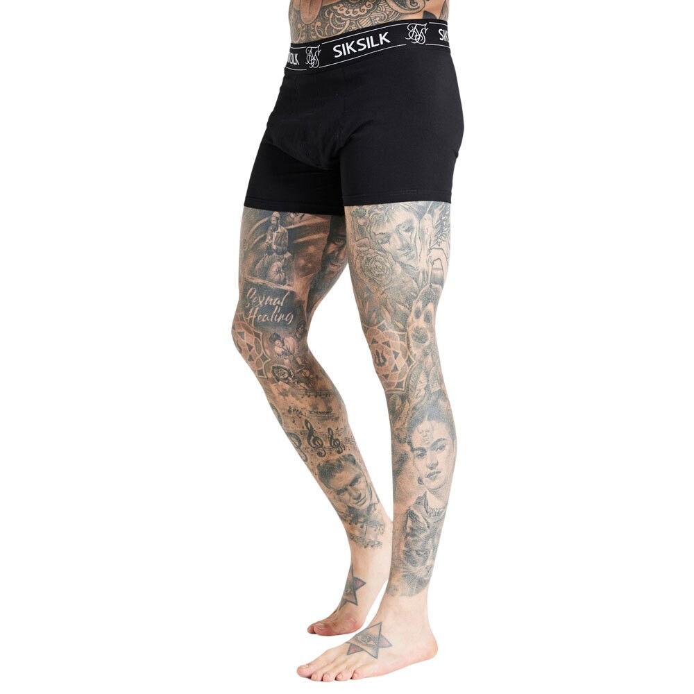 

Боксеры Siksilk 3 шт, черный, Серый, Боксеры Siksilk 3 шт, черный
