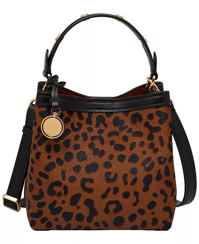 

Сумка-ведро Jessie Leather Bucket Small Crossbody Fossil, мультиколор
