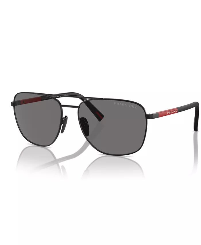 

Мужские поляризованные солнцезащитные очки, PS 54ZS PRADA LINEA ROSSA, черный