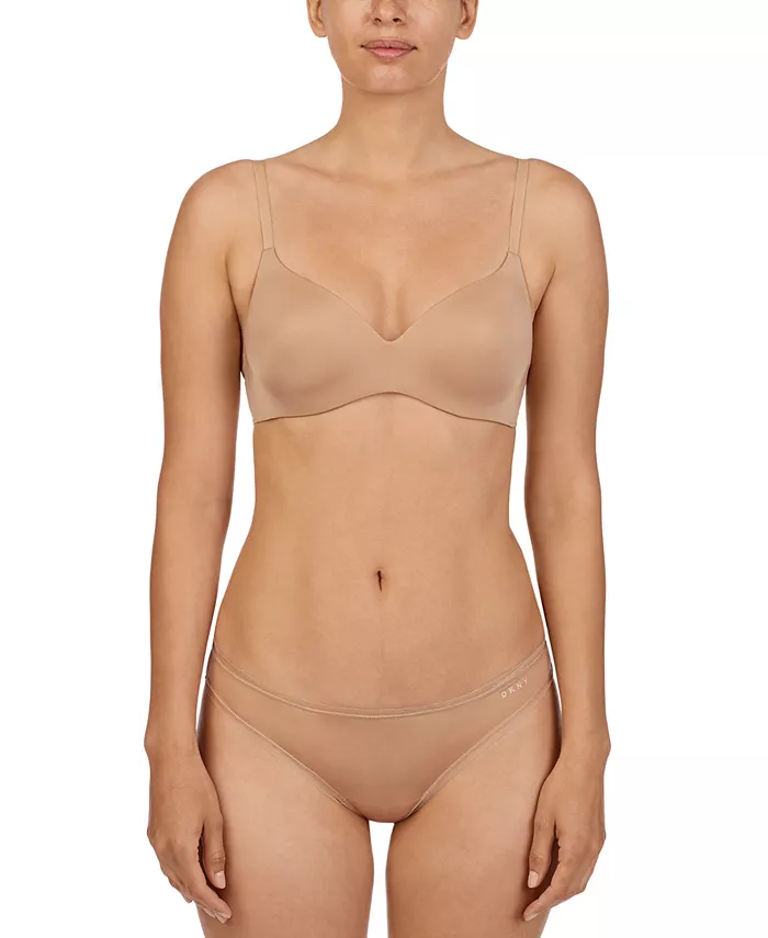 

Бюстгальтер Litewear Wirefree DK4047 без косточек DKNY, коричневый/бежевый