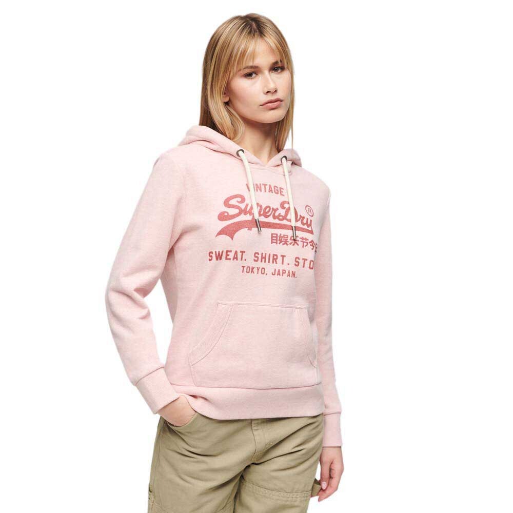 

Худи Superdry Classic Vl Heritage, розовый