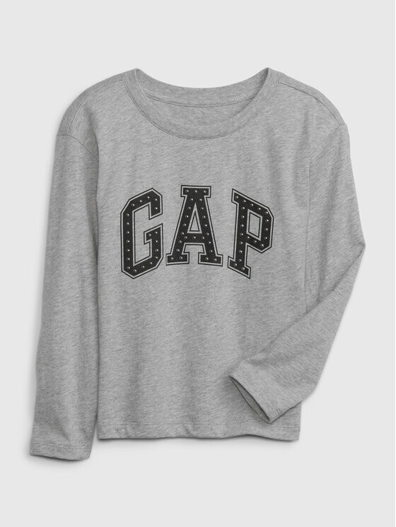 

Блуза стандартного кроя Gap, серый