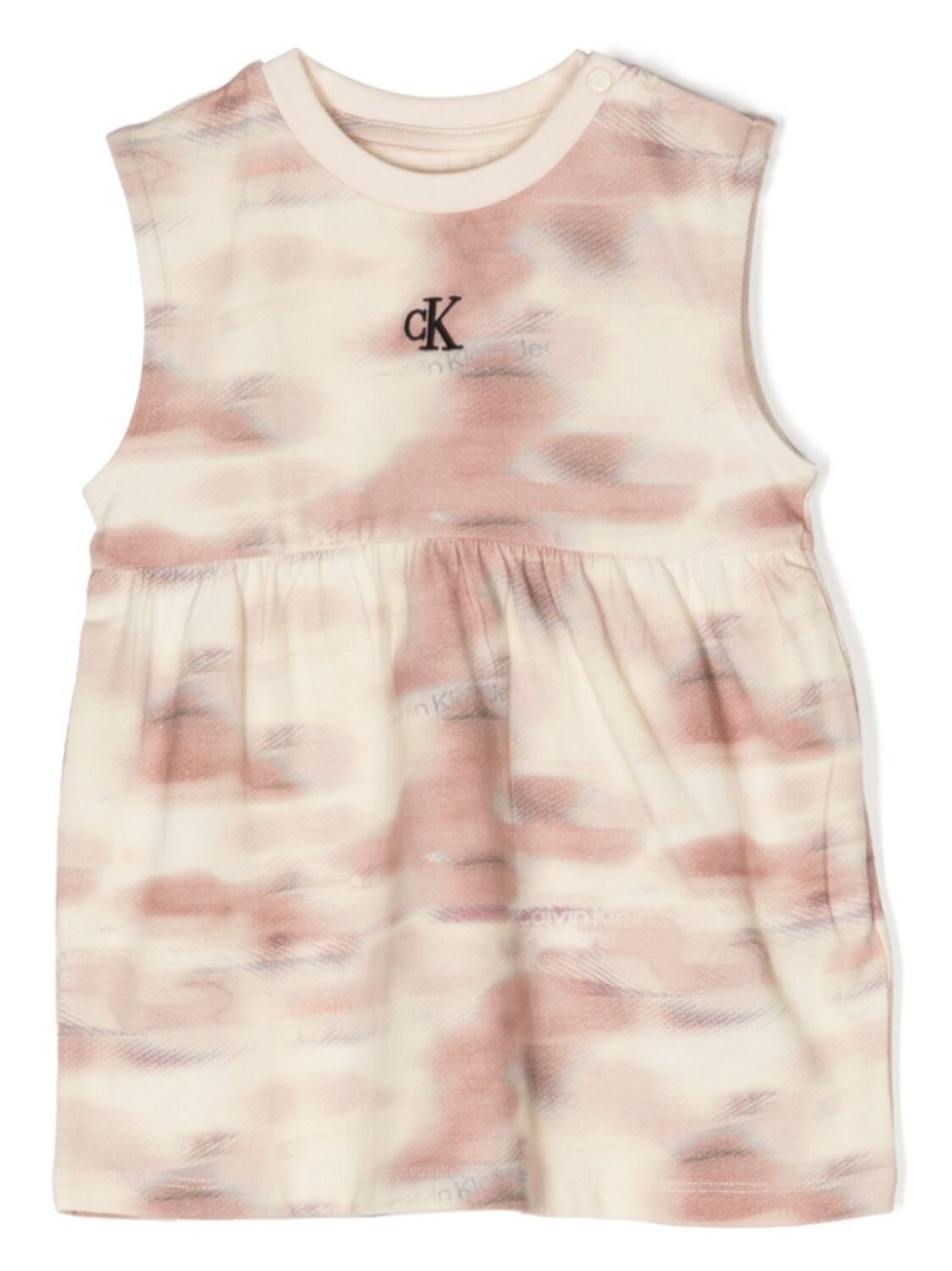 

Платье с логотипом Calvin Klein Kids, коричневый