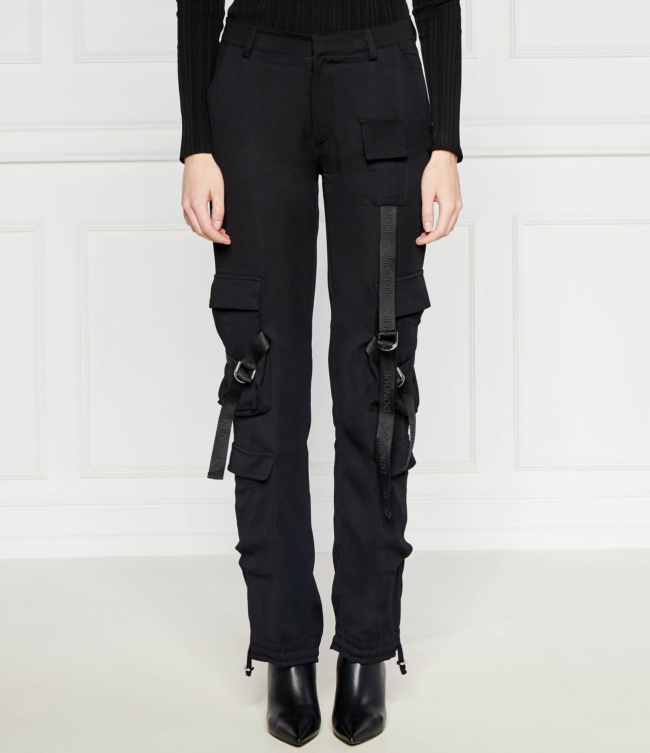 

Брюки DONDUP - made in Italy Loose fit, черный