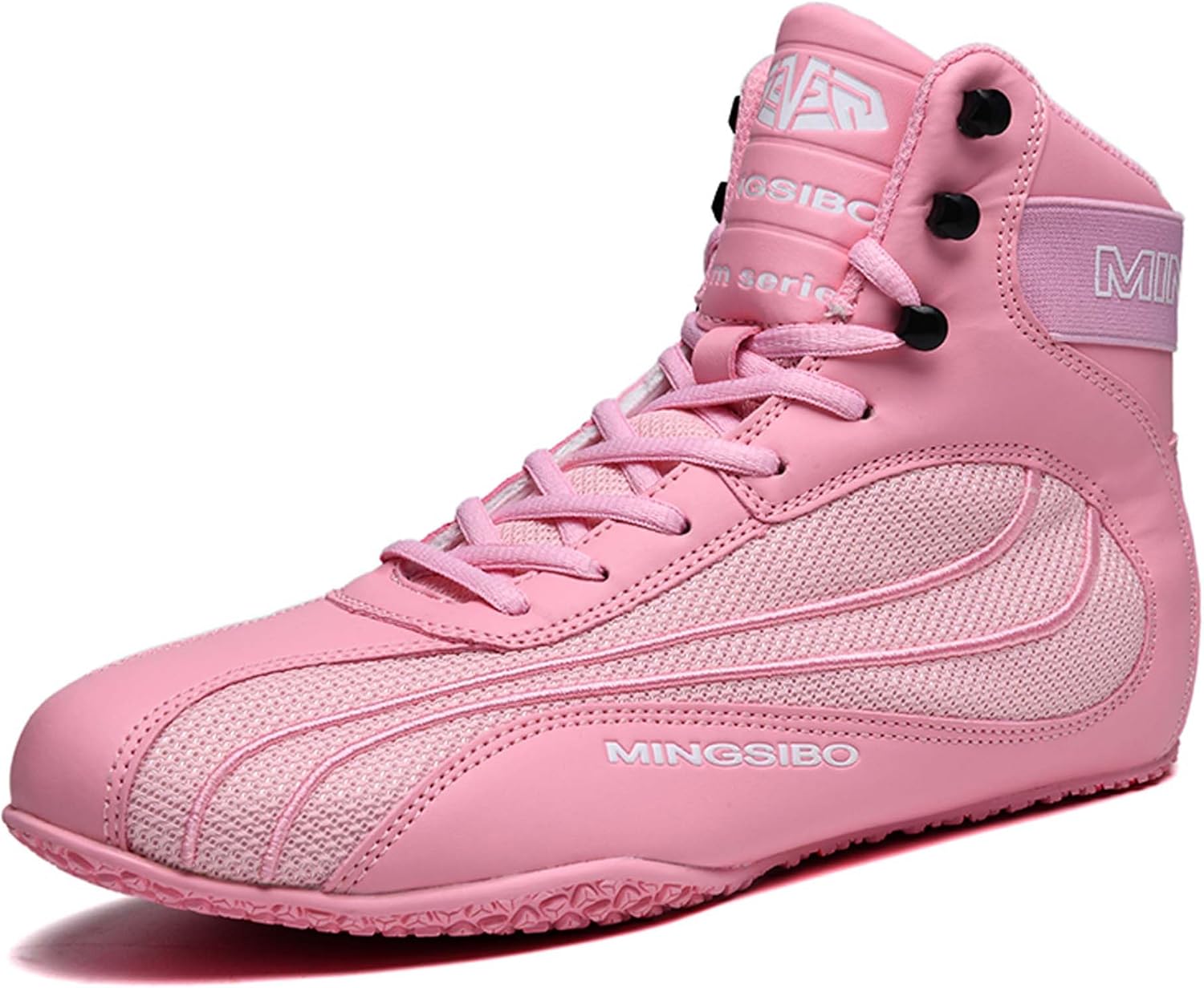 

Мужские профессиональные боксерские ботинки Usoway, нескользящие ботинки для борьбы, женские легкие ботинки для бокса и борьбы, розовый