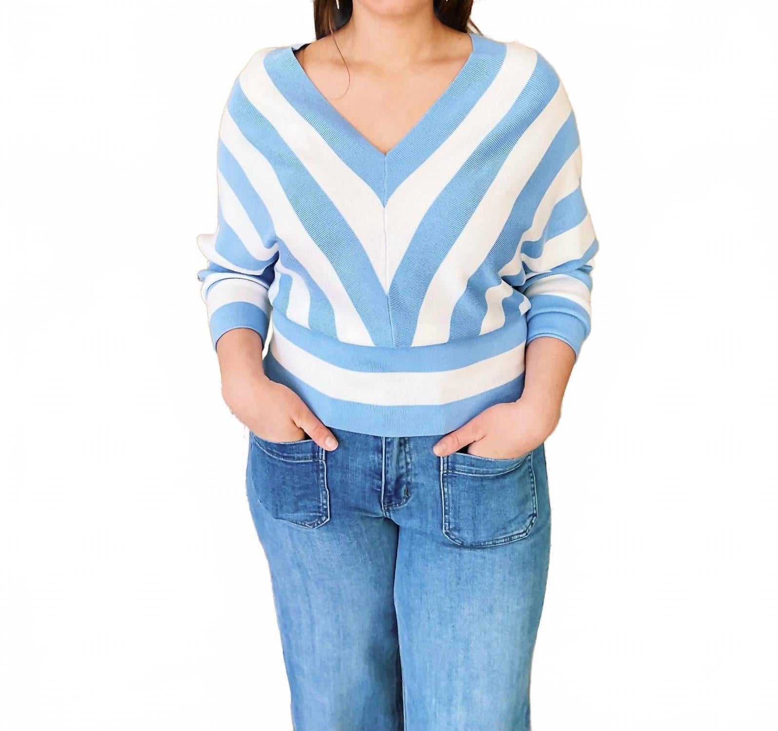 

Свитер Sophie в сине-белую полоску ABLE