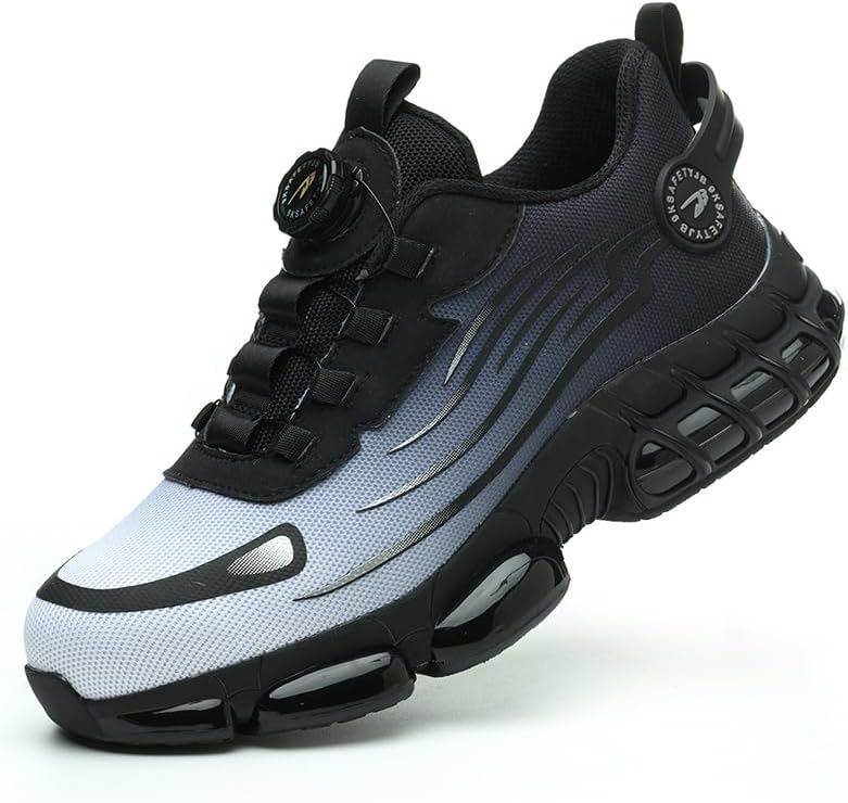 

Рабочие кроссовки со стальным носком для мужчин и женщин, легкие и удобные, для промышленной и строительной работы, защитная обувь Wycdmj, белый/черный