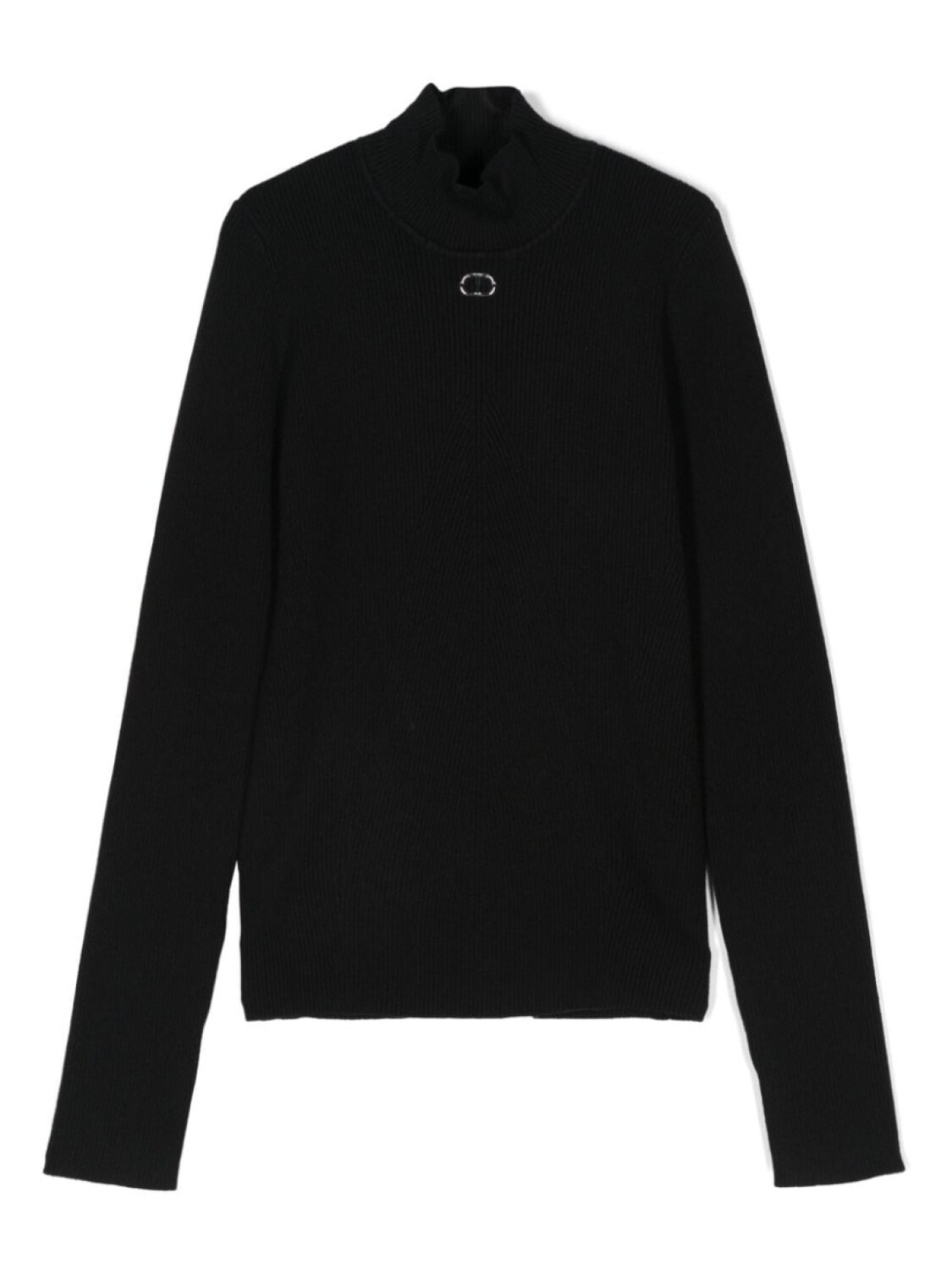 

TWINSET Kids свитер с логотипом, черный