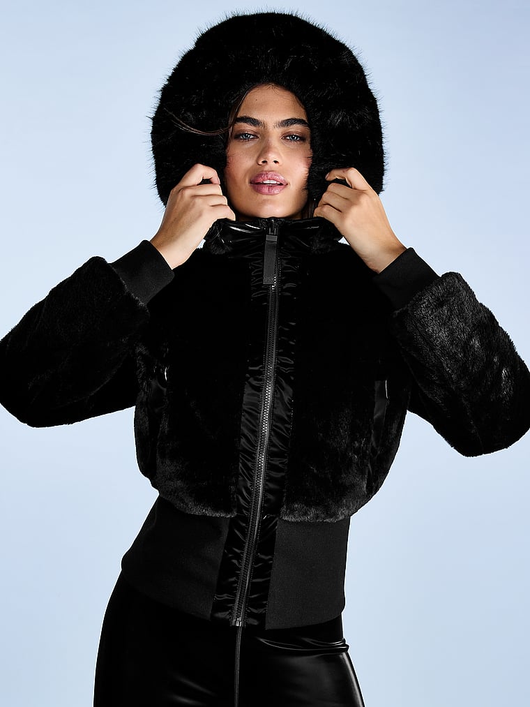 

Двусторонняя куртка Vsx с подкладкой из искусственного меха Vsx, черный