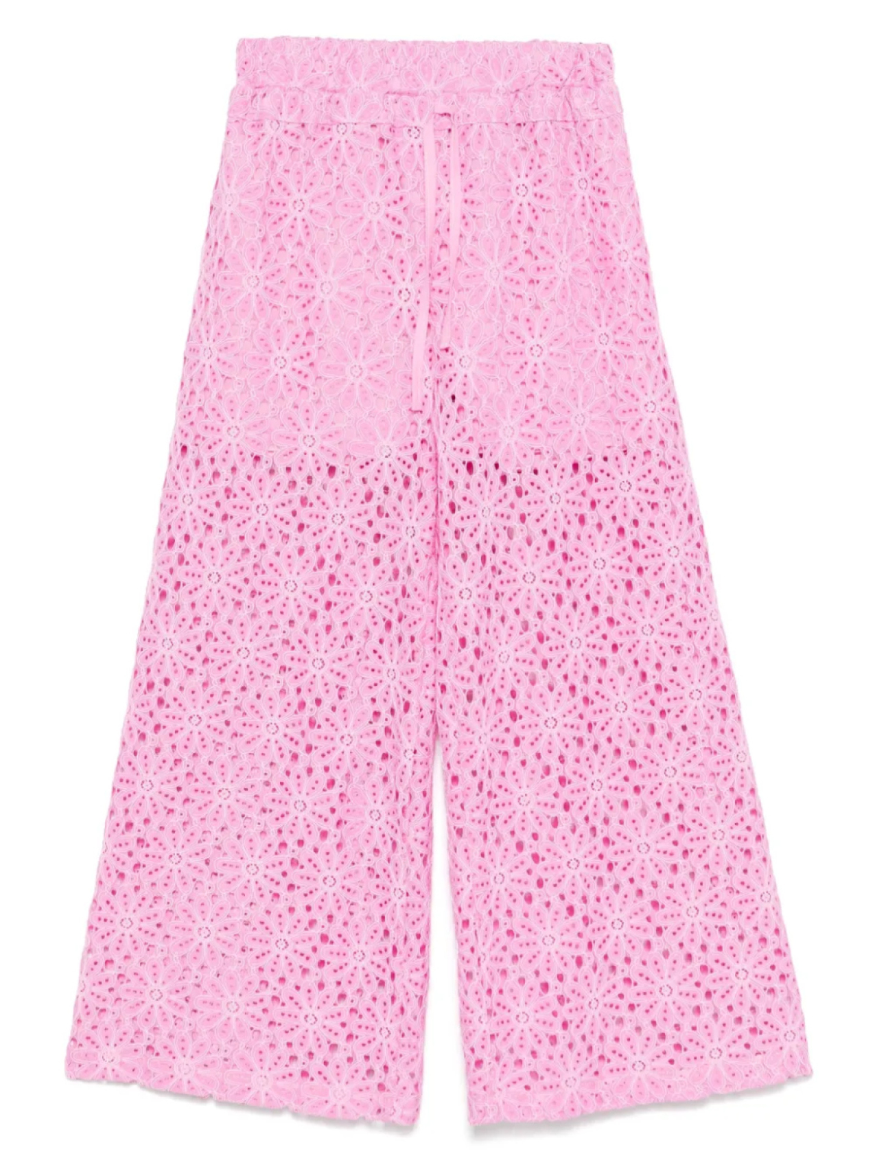 

Брюки с цветочным кружевом Miss Grant Kids, розовый
