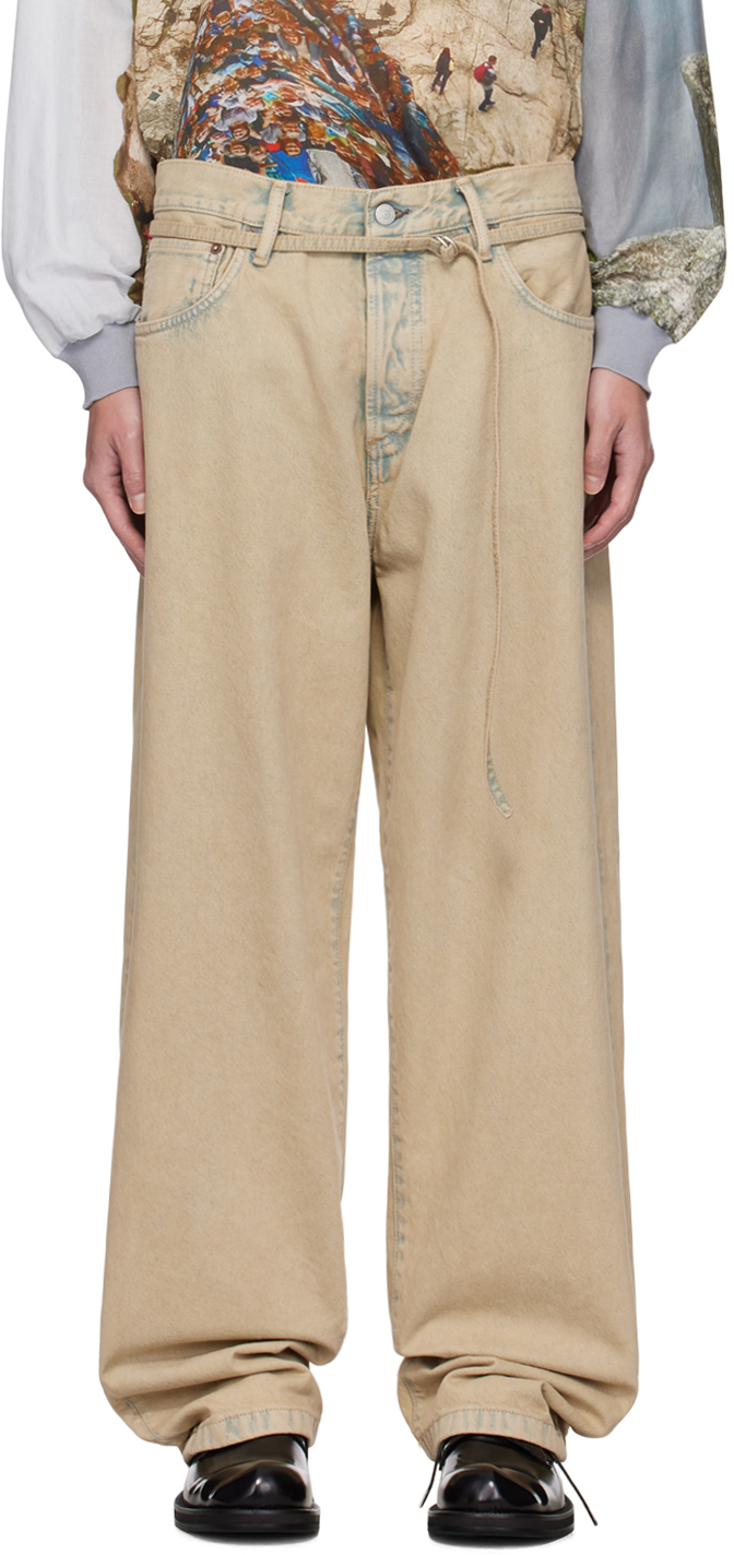

Бежевые свободные джинсы Toj 1991 года Acne Studios