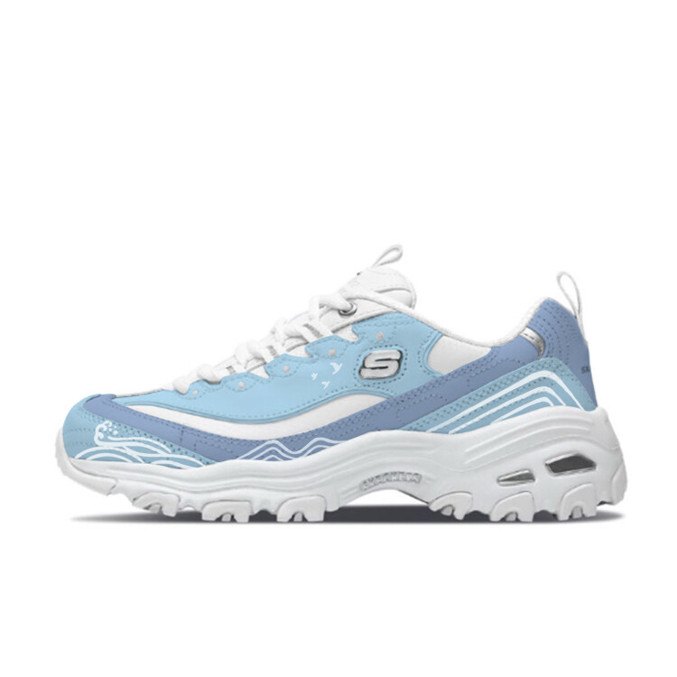 

Кроссовки Skechers Chunky Sneakers Women's Low-top Blue/White, голубой, Синий, Кроссовки Skechers Chunky Sneakers Women's Low-top Blue/White, голубой