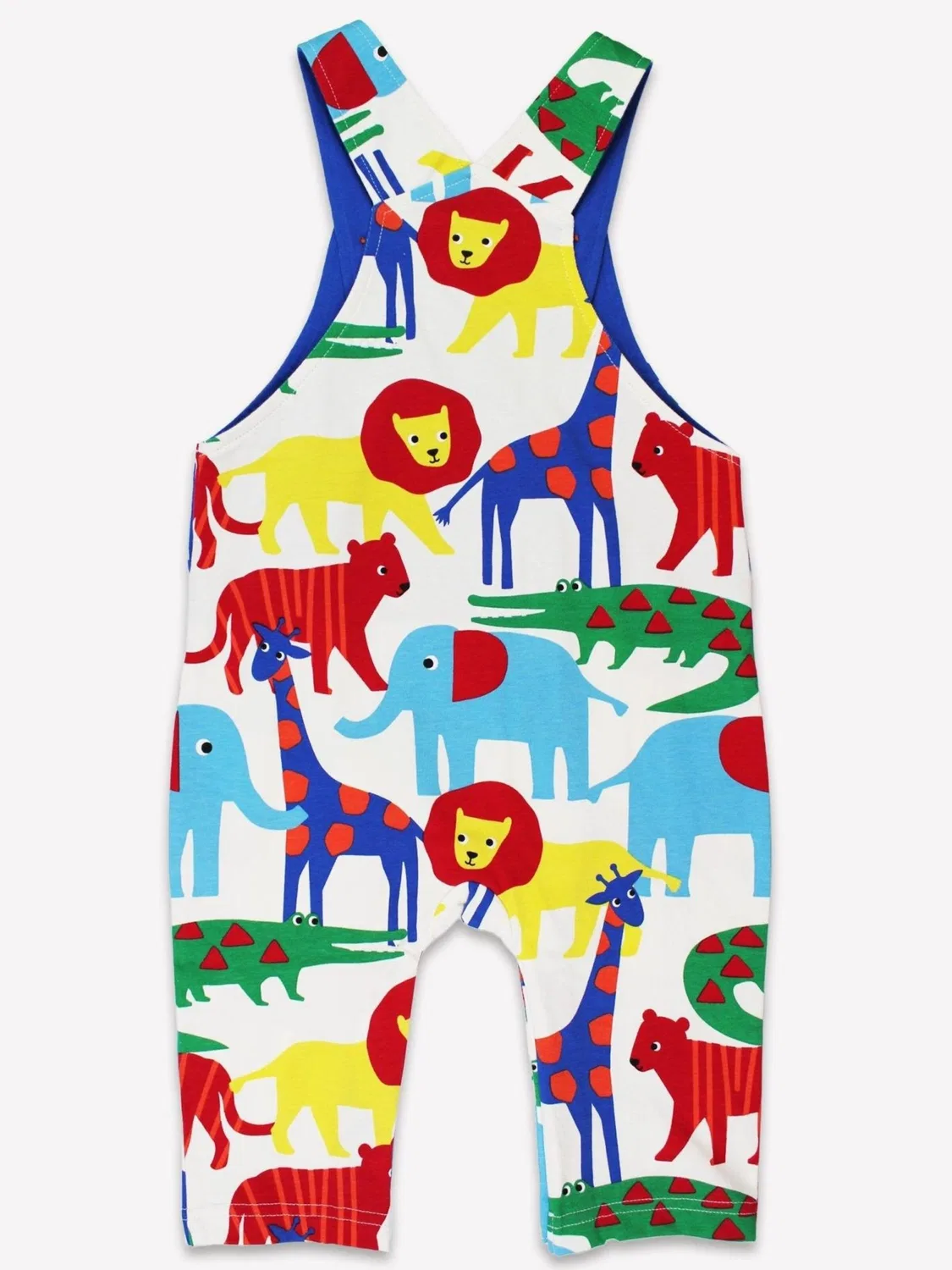 Комбинезон обычный 'Bio-Baumwoll Kinder Latzhose mit Safari-Druck' Toby Tiger, Blue — фото 3