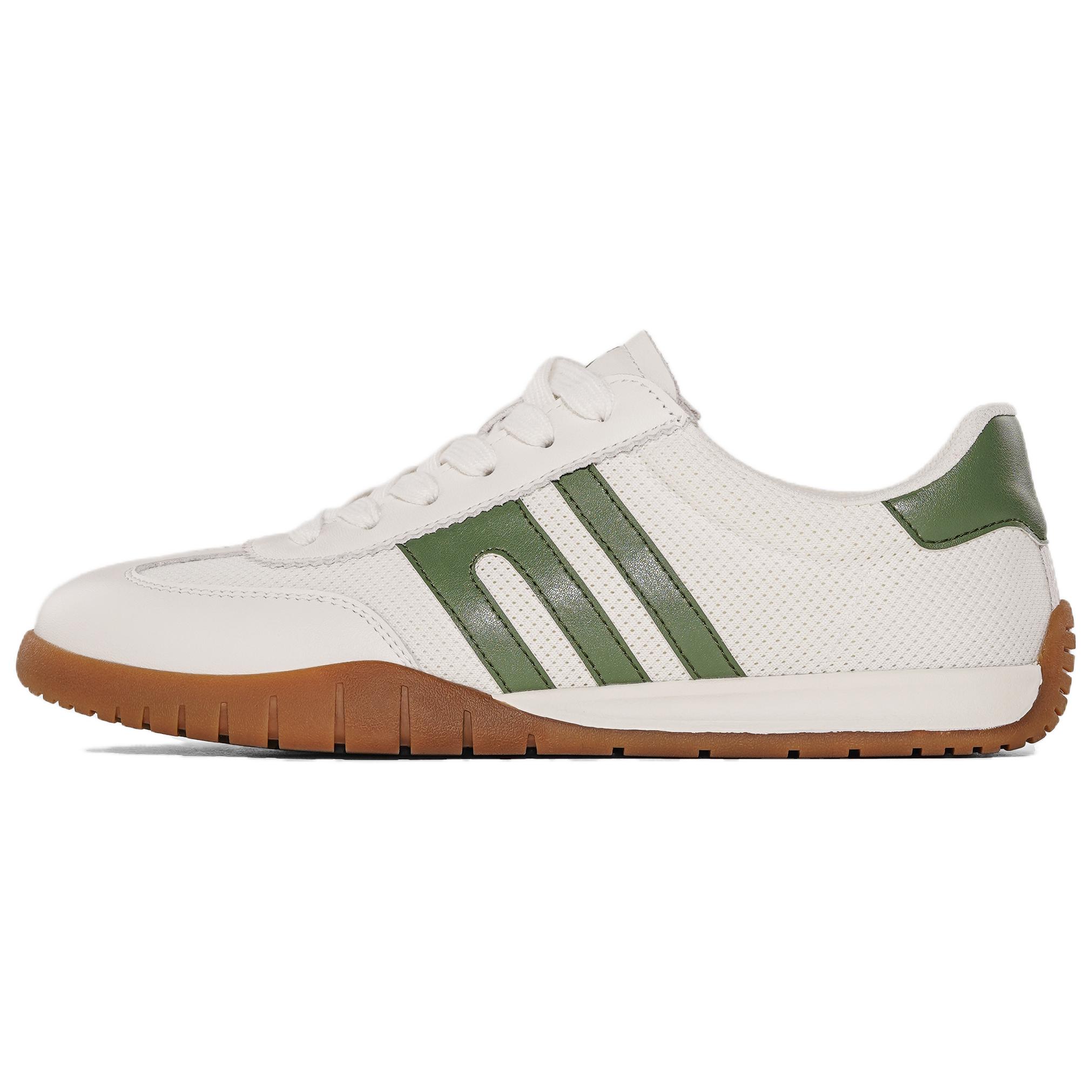 

LOUISPRO Износостойкие и легкие низкие немецкие армейские кеды мужские бело-зеленые, цвет White Green