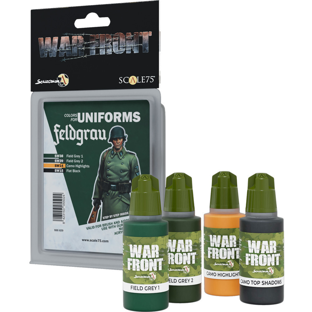

Аксессуары Scale 75 USA War Front Paint Set: Colors for Uniforms - Feldgrau