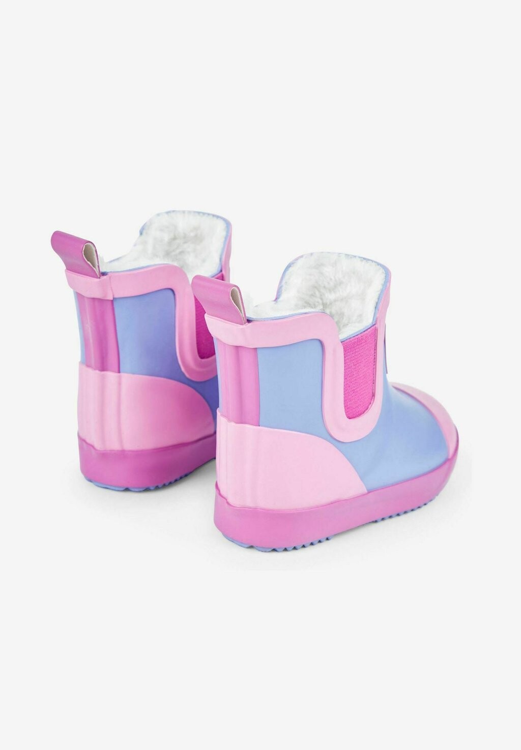 Сапоги резиновые Cosy Lined Color Block JoJo Maman Bébé, цвет lilac — фото 4