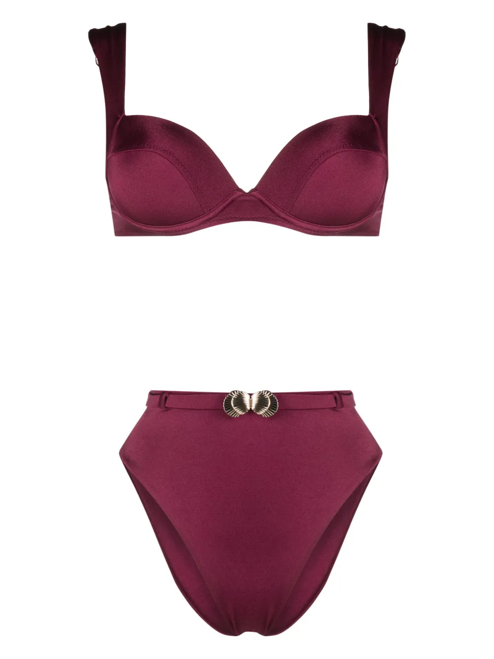 

Декорированное бикини Noire Swimwear, розовый