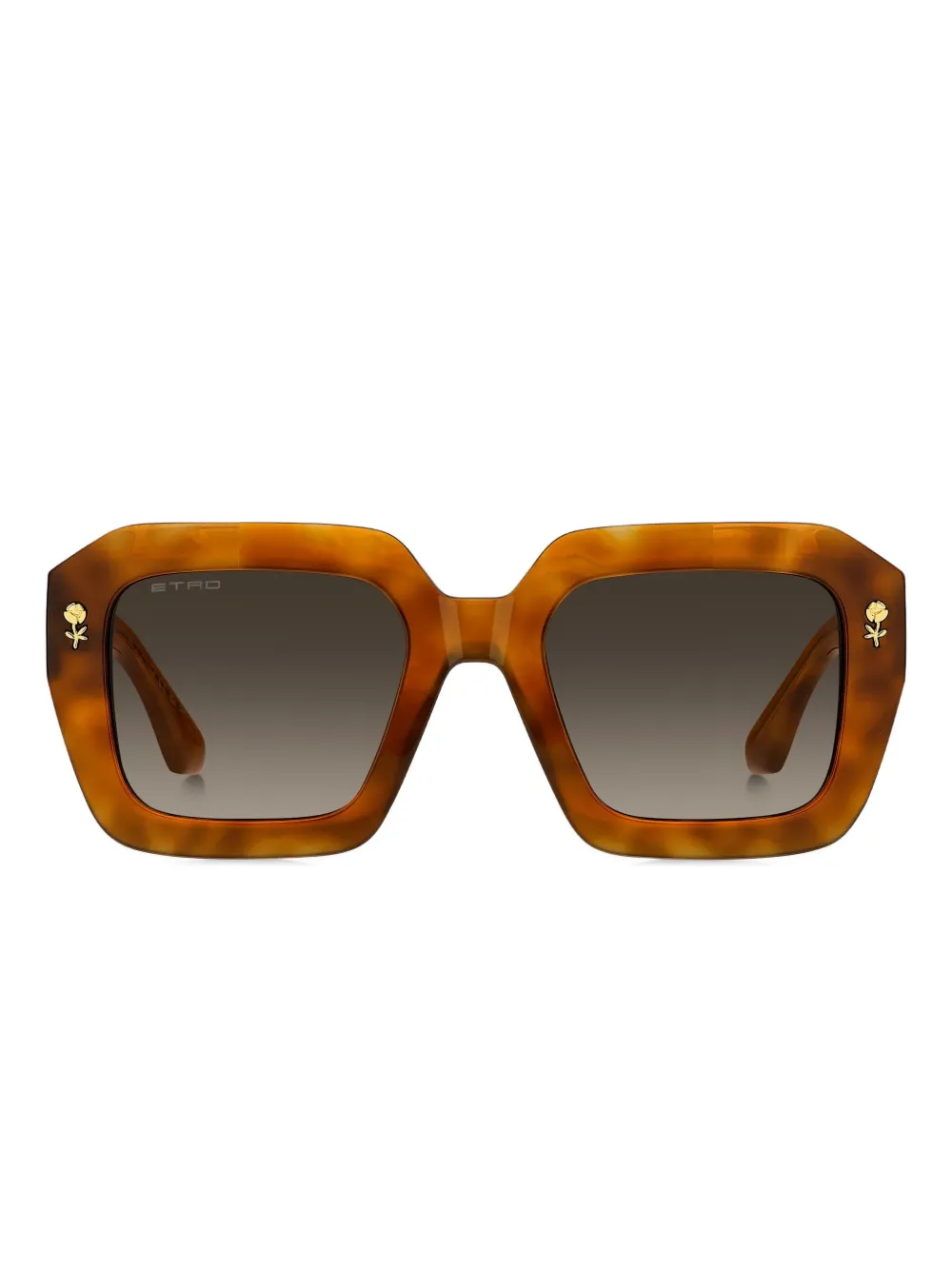 

Солнцезащитные очки в квадратной оправе ETRO, коричневый