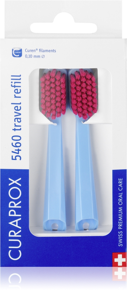 

Дорожный набор из 2 запасных насадок Curaprox, 2 шт