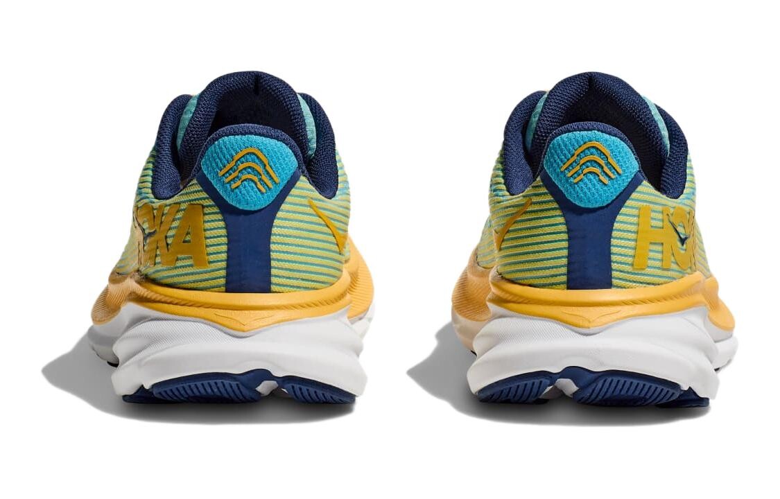 Кроссовки Clifton 9 Kids" для бега для детей Hoka One One, цвет Blue/Yellow — фото 4