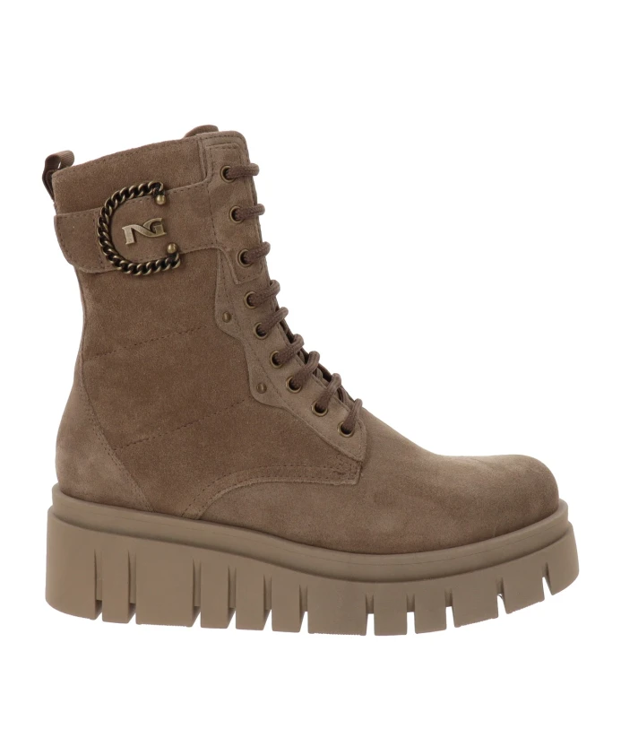 

Кожаные ботильоны в модном стиле Nerogiardini, бежевый