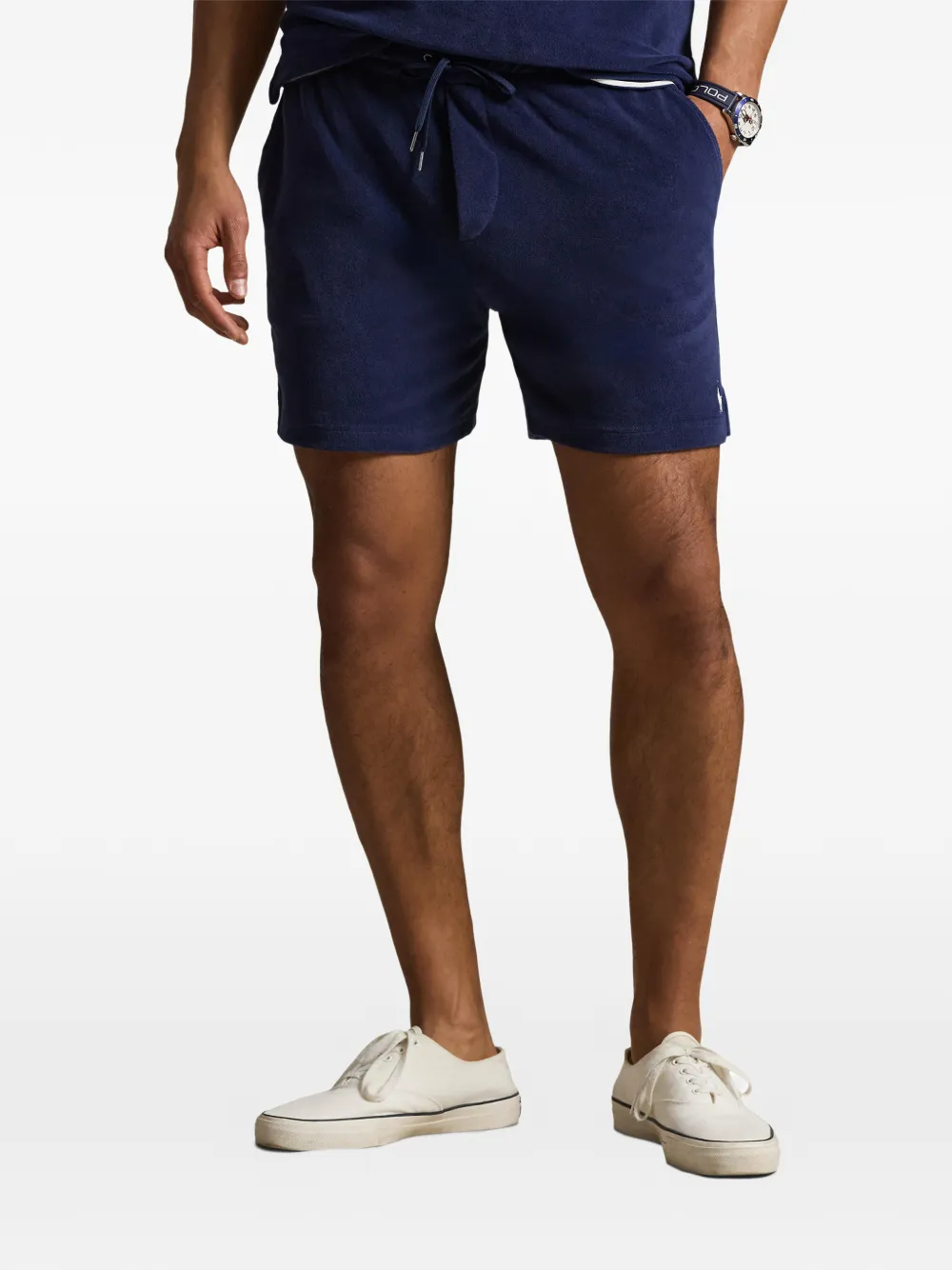 Шорты с кулиской и карманами Polo Ralph Lauren, синий — фото 3