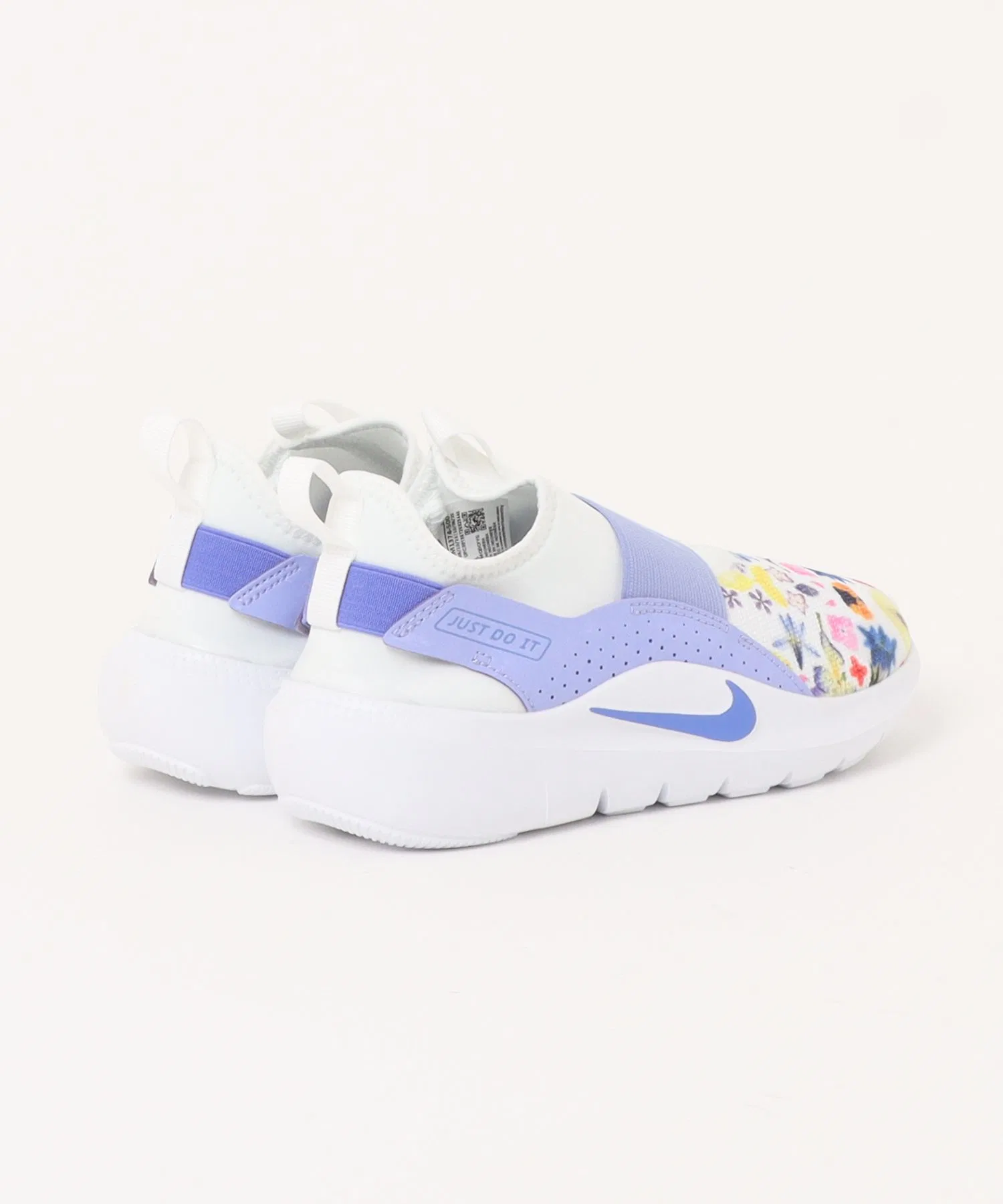 Детские кроссовки NIKE FLEX RUNNER 4 SE GS с цветочным принтом, лёгкие, сиреневые — фото 2