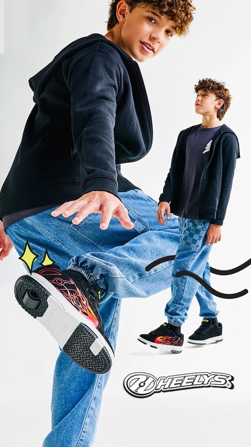 Мужские низкие кроссовки Heelys Rezerve на колесиках, White Opulent Garden — фото 4