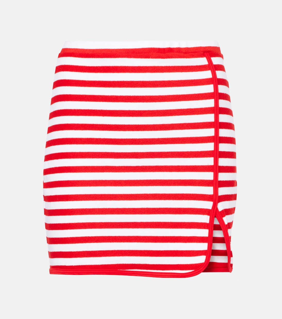 

Полосатая махровая мини-юбка Jade Swim, Red Stripe