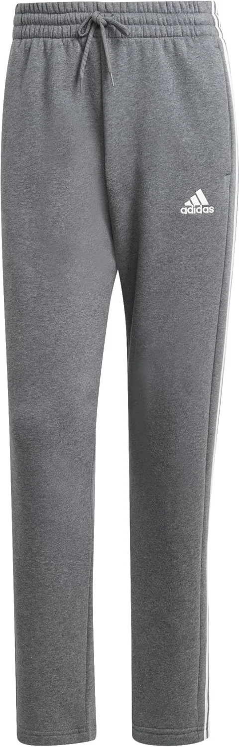 Мужские трикотажные брюки Adidas Essentials 3-Stripes Regular, темно-серый — фото 3