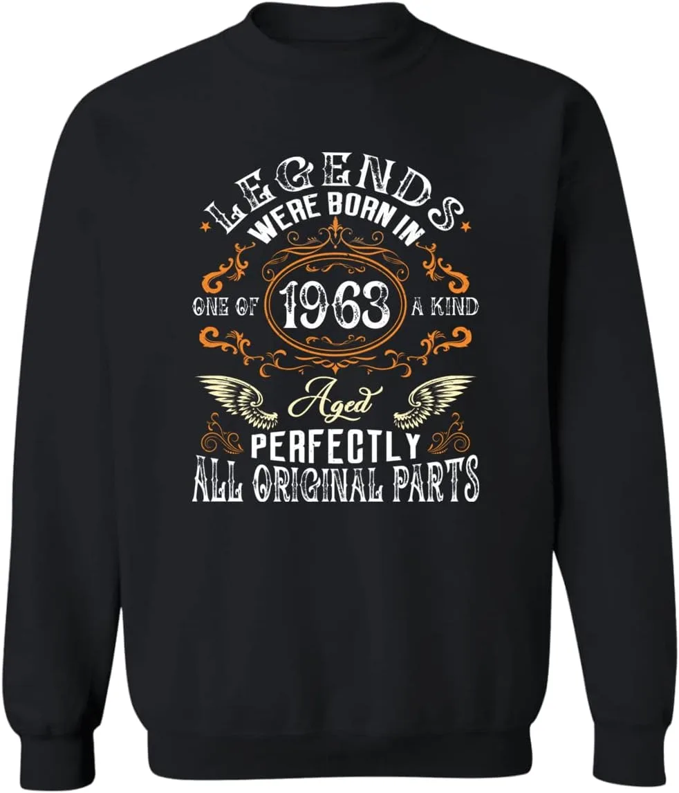 

Винтажный свитшот с принтом "Легенда родилась в 1963" ICONDENIM