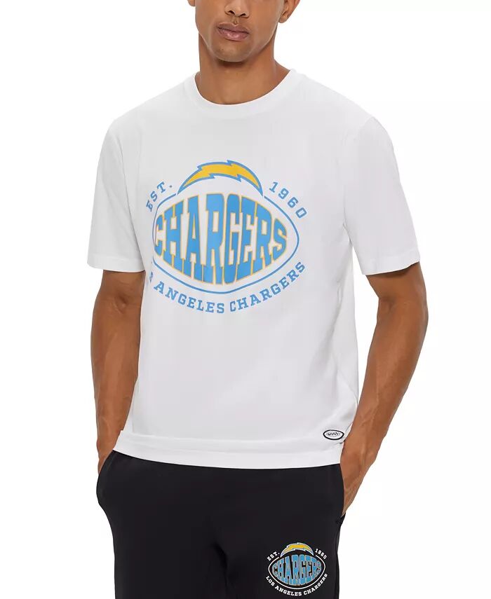 

Мужская футболка BOSS x NFL Los Angeles Chargers Hugo Boss, белый