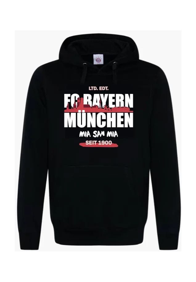 

Толстовка FC Bayern Мюнхен, капюшон на шнурке, мужская Fanartikel, черный