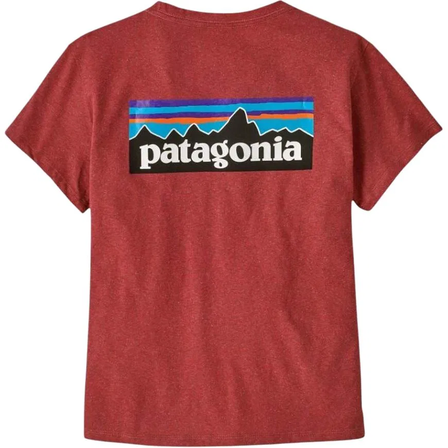 Футболка Patagonia P-6 Logo Responsibili-Tee Цвет Pottery Red