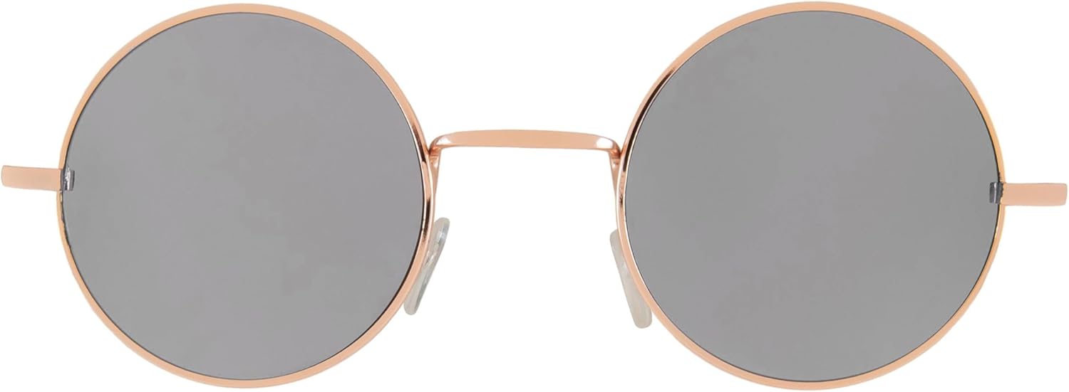 

Круглые солнцезащитные очки OWL в металлической оправе, в стиле хиппи, с защитой от УФ-излучения UV400, поликарбонатные линзы, очки Джона Леннона для мужчин и женщин, Silver Mirror Lens / Gold