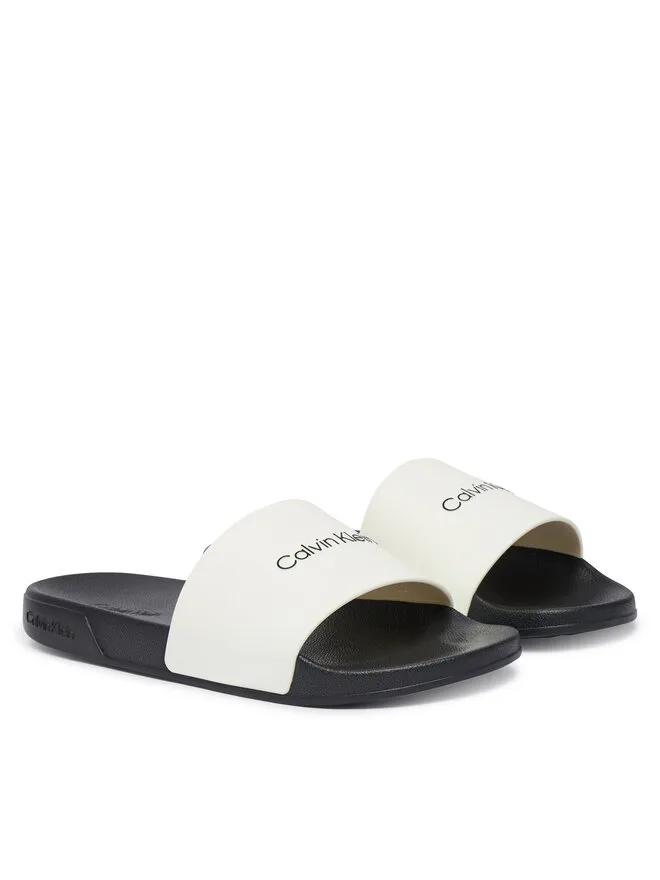 Calvin Klein Ess Slide Monobrand CV HM0HM02107 белые мюли — фото 2