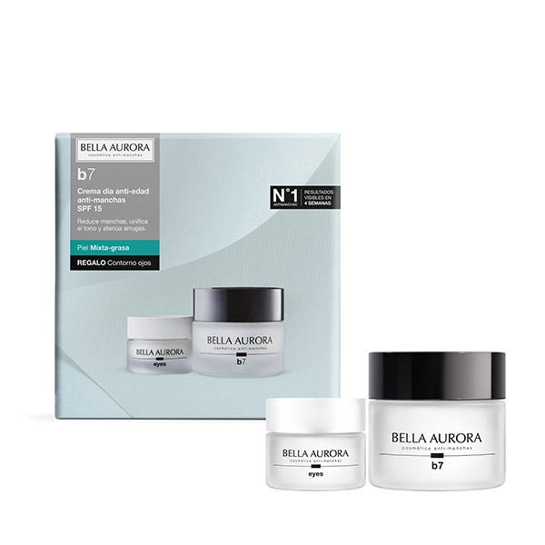 

Дневной крем против старения и темных пятен SPF 15 для комбинированной и жирной кожи, в комплект входит бесплатный крем для кожи вокруг глаз BELLA AURORA