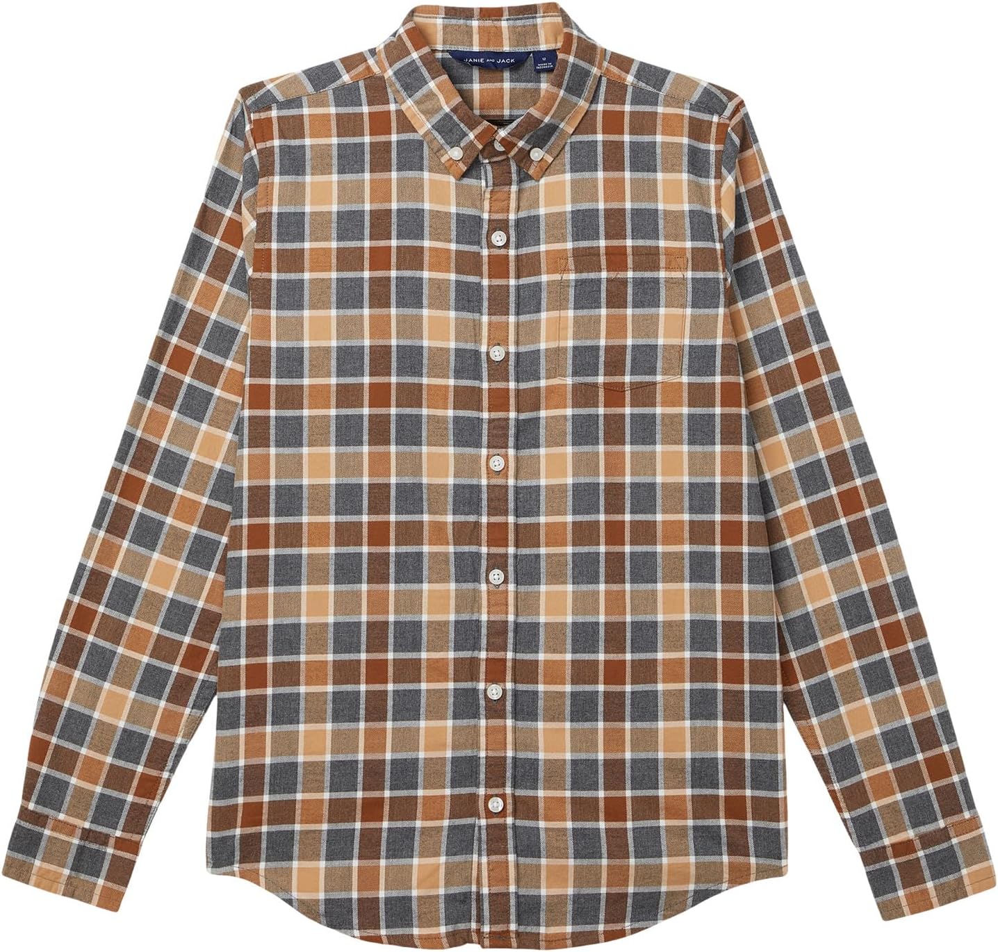 

Топ из саржевого плетения в клетку Janie and Jack, Multicolor