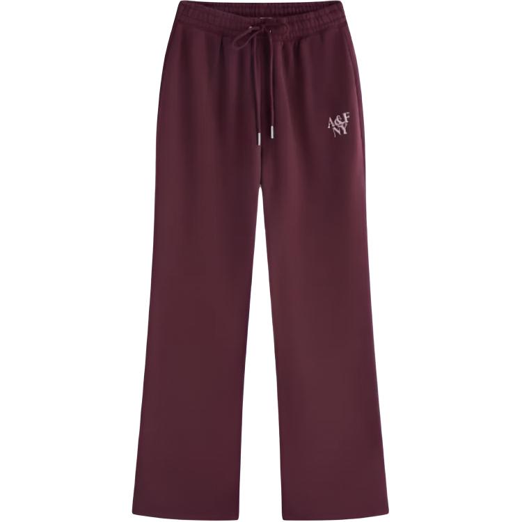 

Вязаные спортивные штаны Women's Abercrombie＆Fitch, темно-красный