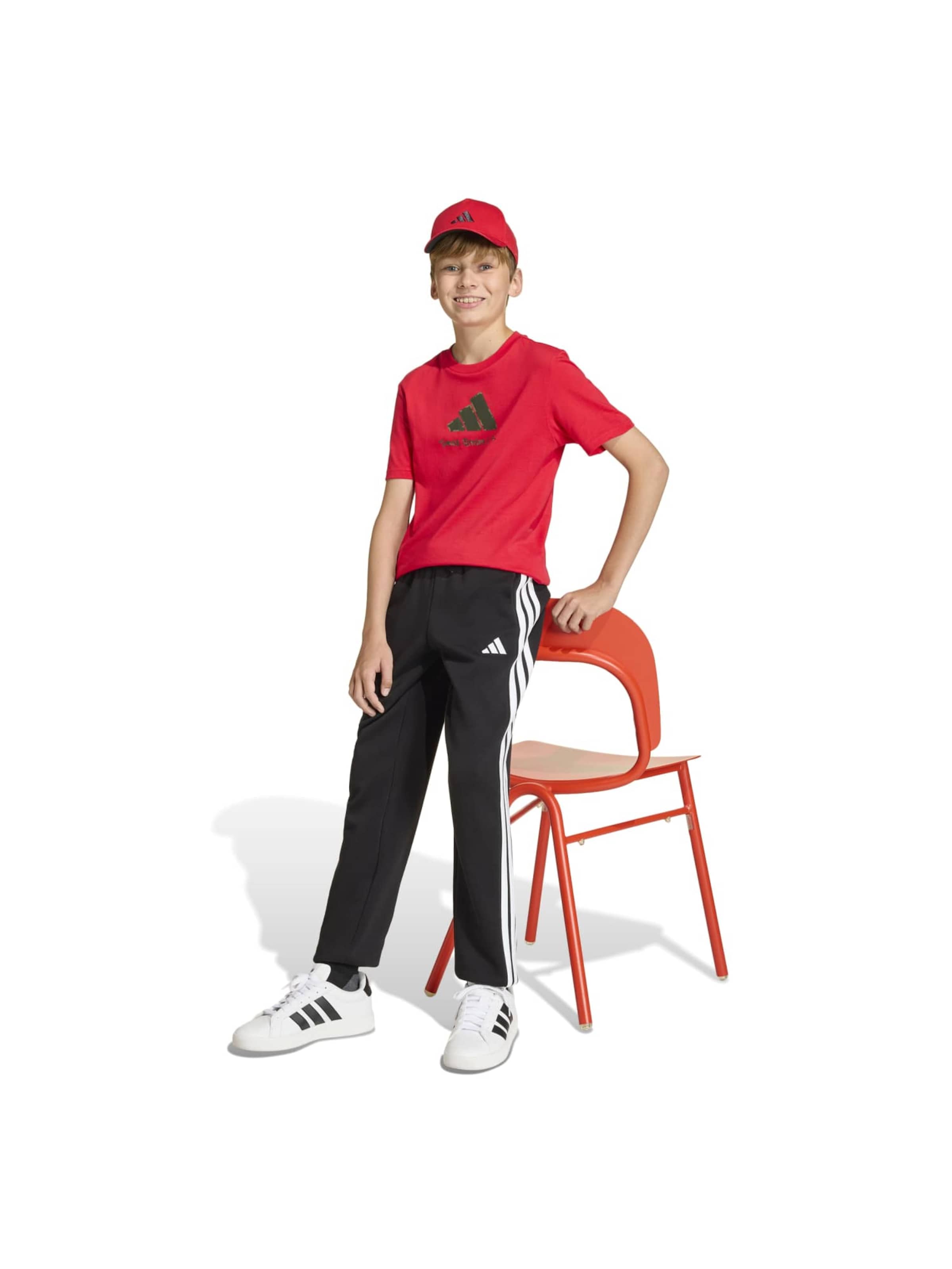 Adidas Sportswear Футболка Performance в красном цвете — фото 4