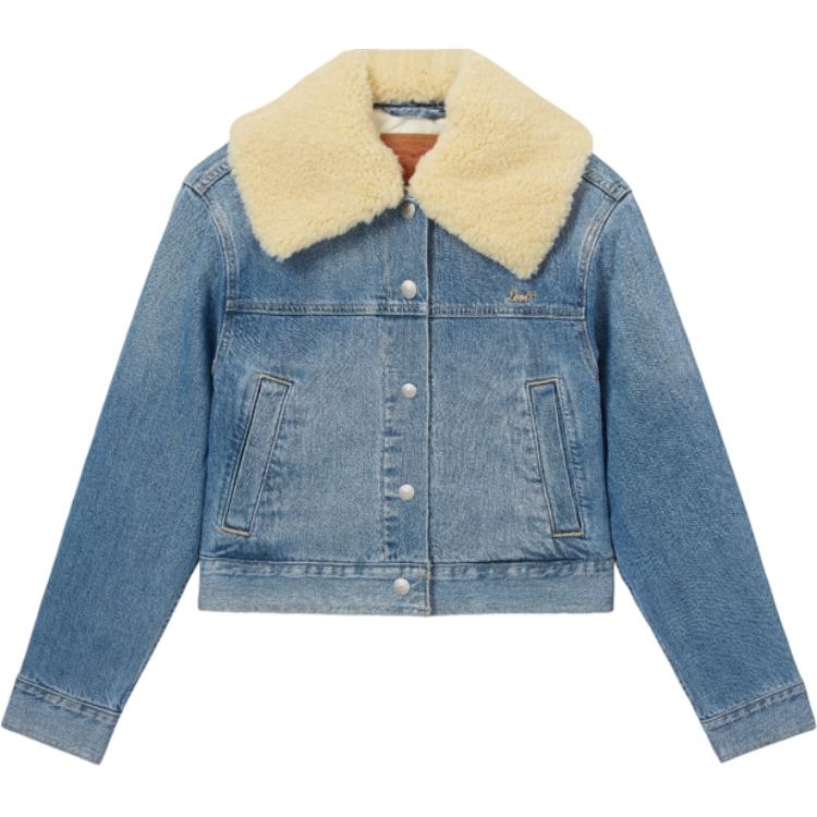 Джинсовая куртка Levi’s женская светло-голубая — фото 2