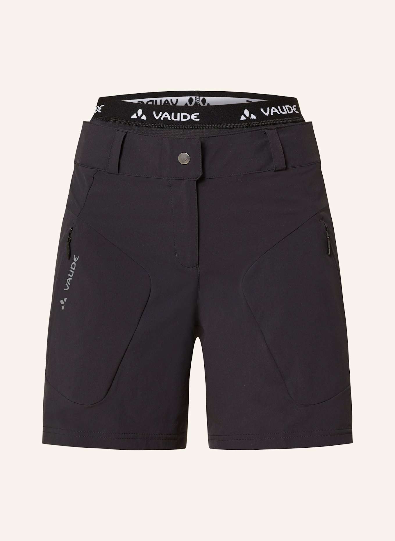 

Велосипедные шорты с мягкой вставкой altissimo shorty Vaude, черный