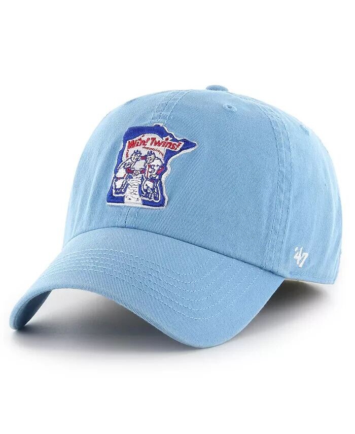 

Мужская голубая приталенная шляпа Minnesota Twins Cooperstown Collection Franchise '47 Brand, синий