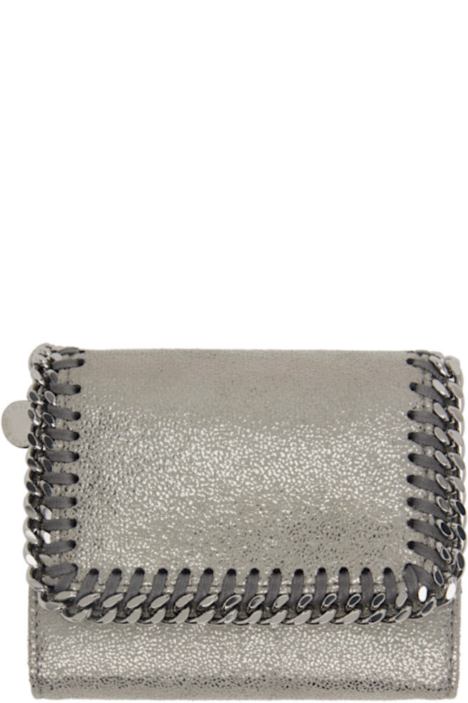

Серебряный кошелек Falabella с клапаном небольшого размера Stella McCartney