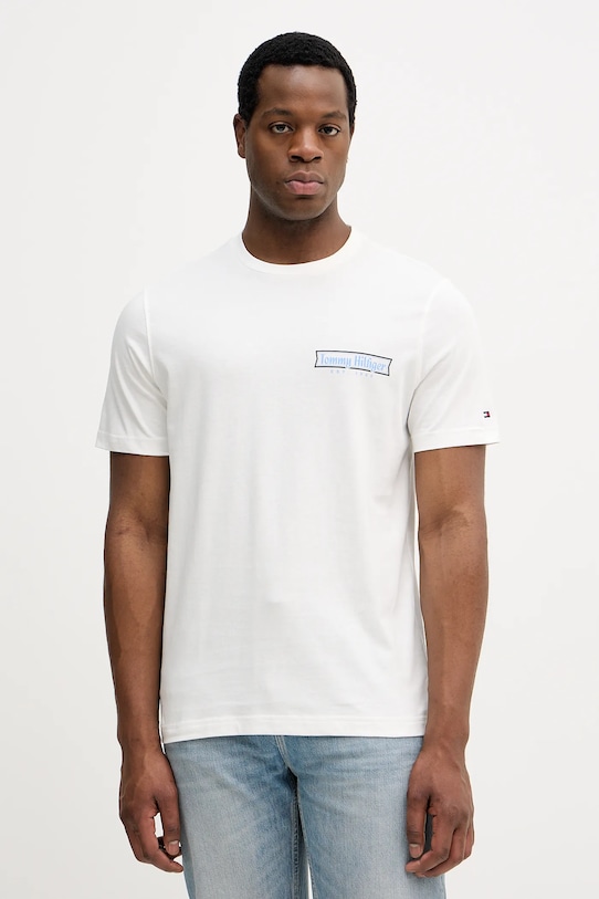 

Хлопковая футболка Tommy Hilfiger, белый