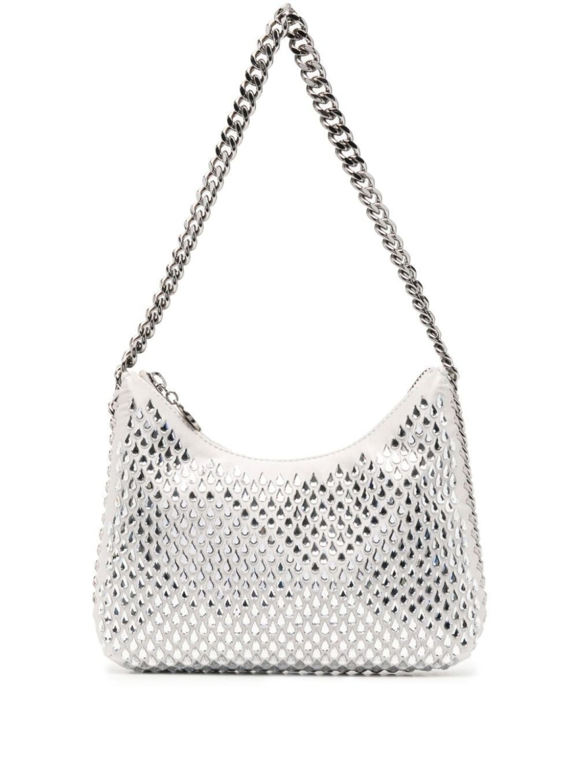 

Stella McCartney мини-сумка на плечо Falabella с кристаллами, серый