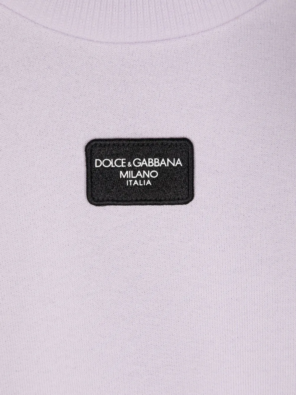 Толстовка с нашивкой-логотипом Dolce & Gabbana Kids, фиолетовый — фото 3