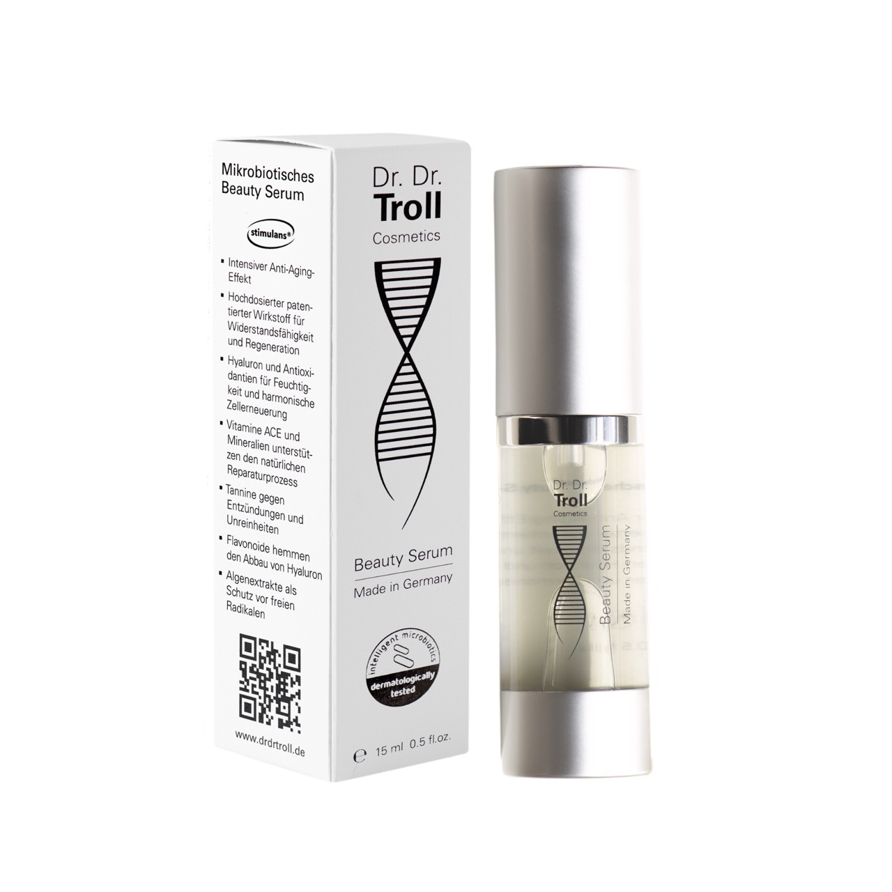 

Сыворотка для лица beauty serum - mikrobiotisches anti-aging-elixier Dr Dr Troll Cosmetics, объем 15мл